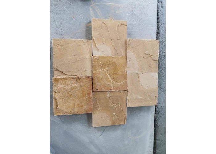 Đá Vàng Sa Mạc Ốp Giếng Trời